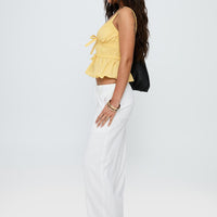 Pedra Wide Leg Pant White