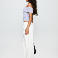 Leyah Tie Side Pants White