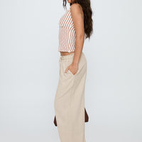 Seascape Oversize Tie Pants Natural