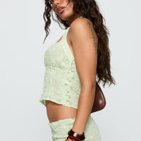 Aspyn Halter Top Sage