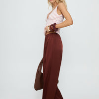 Dorie Straight Leg Pants Chocolate