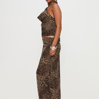 Eleganza Maxi Skirt Leopard Petite