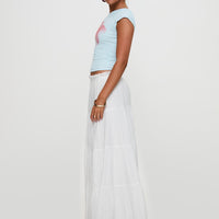 Mya Maxi Skirt White