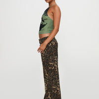 Pantar Low Rise Pants Leopard