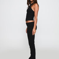 Truth Be Told Straight Leg Pant Black
