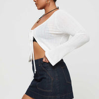 Hughes Mini Skirt Dark Wash Denim Petite