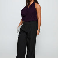 Two Lovers Low Rise Pants Black Curve
