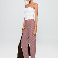 Next To Me Lounge Pant Red / White Stripe