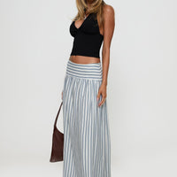 Find Your Love Flowy Maxi Skirt White