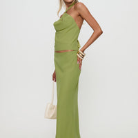 Eleganza Maxi Skirt Green