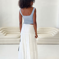 Mya Maxi Skirt White