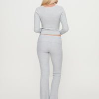 Closed Eyes Flared Pant Grey