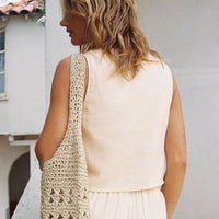Grazia Vest Top Cream / Red