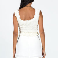 Selby Mini Skirt White