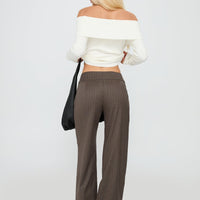 Briellea Thick Waistband Pant Pinstripe