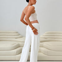 Parklea Linen Blend Pants White