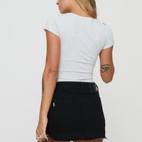 Aster Mini Skirt Black