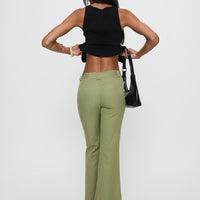 Jinxed Pant Green Stripe