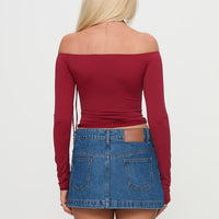 Nicolina Low Rise Denim Mini Skirt Light Wash Petite