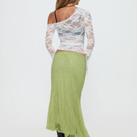 Dreamcatcher Lace Maxi Skirt Green