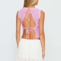Wish Upon Broderie Mini Skirt White