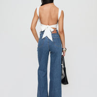 Lucille High Rise Flared Jeans Mid Wash