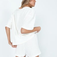 Cammie Knit Set White