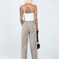 Archer Pants Pinstripe Beige