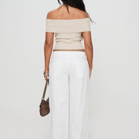 Vendi Low Rise Pant White