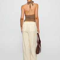 Beach House Pants Yellow Stripe