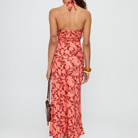 Casablanca Maxi Skirt Red Floral