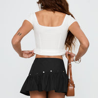Curtain Call Mini Skirt Black