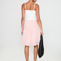 Maryanna Midi Skirt Pink Gingham