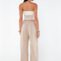 Ogilvie Linen Blend Pants Beige