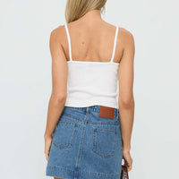 Hughes Mini Skirt Light Blue Denim