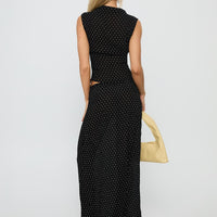 Ford Maxi Skirt Onyx Polka