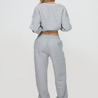 Dream Fleece Ankle Cuff Sweatpants Grey Marle