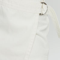 Elinora Wrap Mini Skirt White