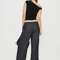 Seraphic Pants Charcoal Stripe