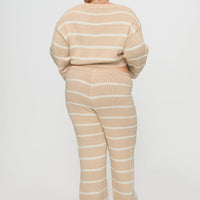 Read Your Mind Knit Pant Cream Stripe