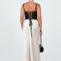Haley Maxi Skirt Champagne