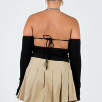 Cartwright Mini Skirt Beige