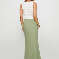 Giulia Knit Top White