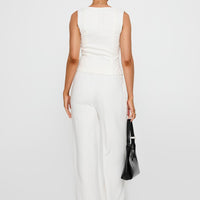 Parklea Linen Blend Pants White