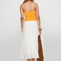 Perky Maxi Skirt White