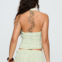 Aspyn Halter Top Sage