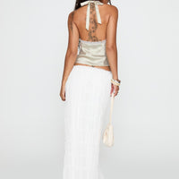 Estefania Maxi Skirt White