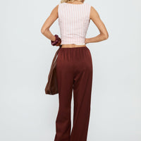 Dorie Straight Leg Pants Chocolate