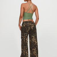 Pantar Low Rise Pants Leopard