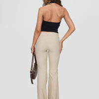 Kinkirk Flared Pants Taupe Petite